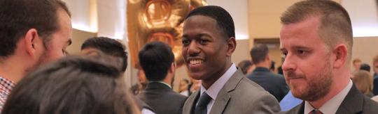 undergraduate accounting students at meet the firms event